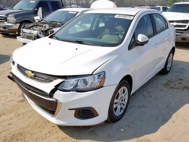1G1JB5SH8H4178573 - 2017 CHEVROLET SONIC LS WHITE photo 2