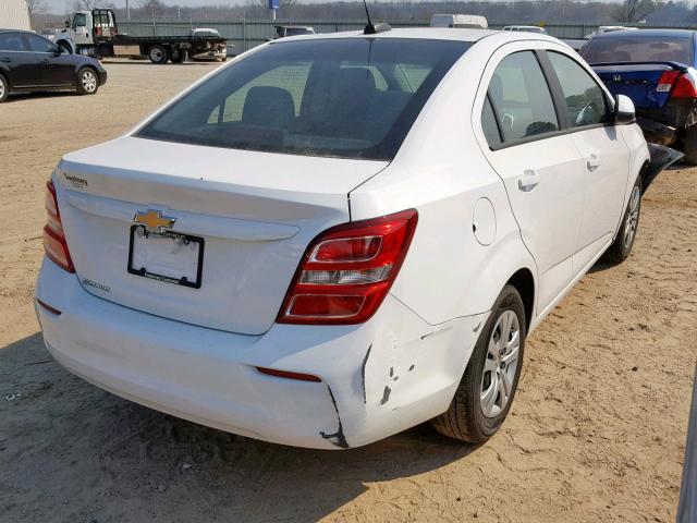 1G1JB5SH8H4178573 - 2017 CHEVROLET SONIC LS WHITE photo 4