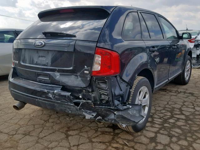 2FMDK4GC9DBB43404 - 2013 FORD EDGE SE BLACK photo 4