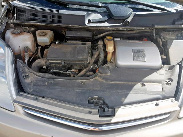 JTDKB20U997818929 - 2009 TOYOTA PRIUS GOLD photo 7