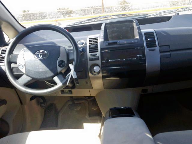 JTDKB20U997818929 - 2009 TOYOTA PRIUS GOLD photo 9