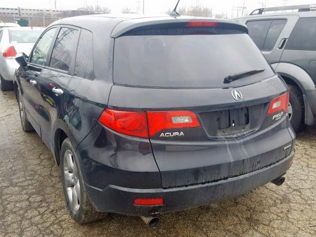 5J8TB18548A013046 - 2008 ACURA RDX TECHNO BLACK photo 3