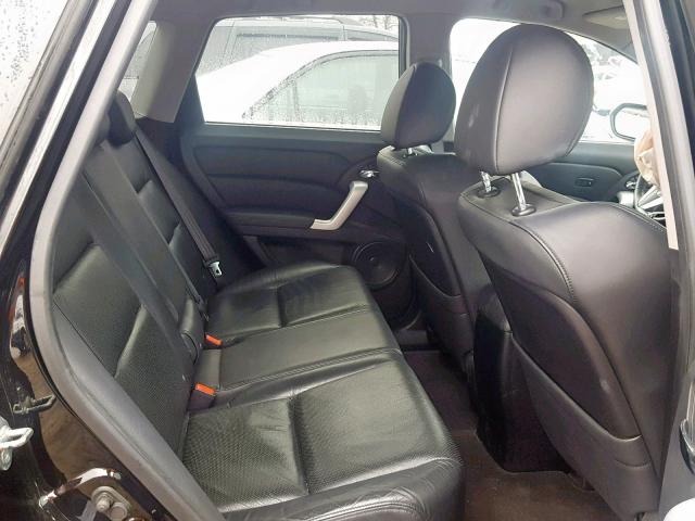 5J8TB18548A013046 - 2008 ACURA RDX TECHNO BLACK photo 6