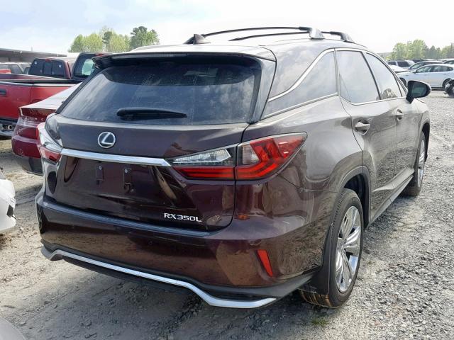 JTJGZKCA2J2005871 - 2018 LEXUS RX 350 L BROWN photo 4