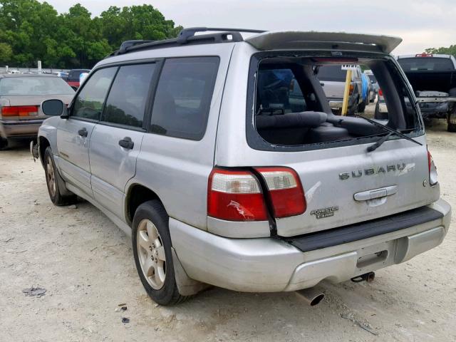 JF1SF65672H721367 - 2002 SUBARU FORESTER S ვერცხლისფერი ფოტო 3