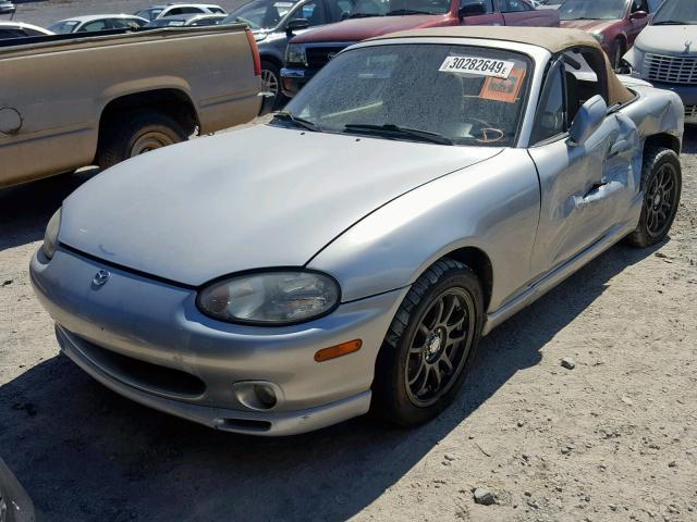 JM1NB3535X0136994 - 1999 MAZDA MX-5 MIATA SILVER photo 2