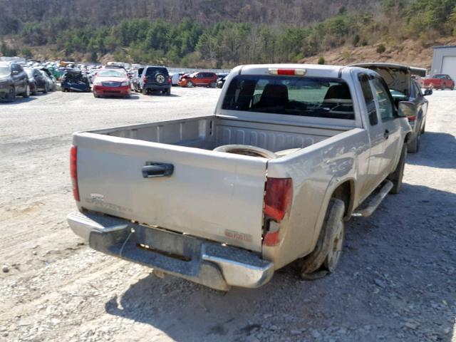 1GTDT196X58192350 - 2005 GMC CANYON BEIGE photo 4