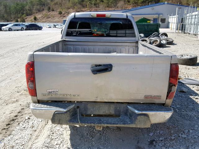 1GTDT196X58192350 - 2005 GMC CANYON BEIGE photo 6