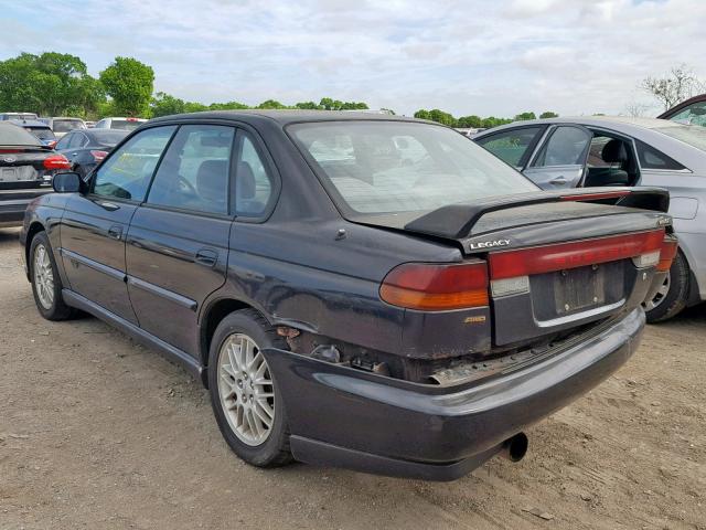 4S3BD6750V6216095 - 1997 SUBARU LEGACY GT BLACK photo 3