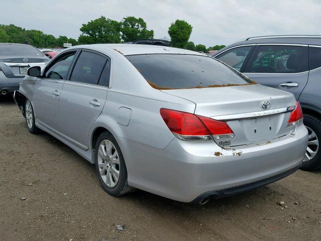 4T1BK3DB0BU431039 - 2011 TOYOTA AVALON BAS SILVER photo 3