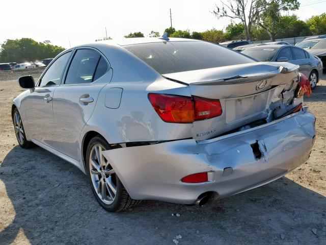 JTHBK262X82071311 - 2008 LEXUS IS 250 SILVER photo 3