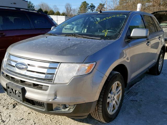 2FMDK38C58BA60406 - 2008 FORD EDGE SEL GRAY photo 2