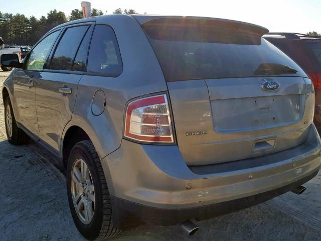 2FMDK38C58BA60406 - 2008 FORD EDGE SEL GRAY photo 3