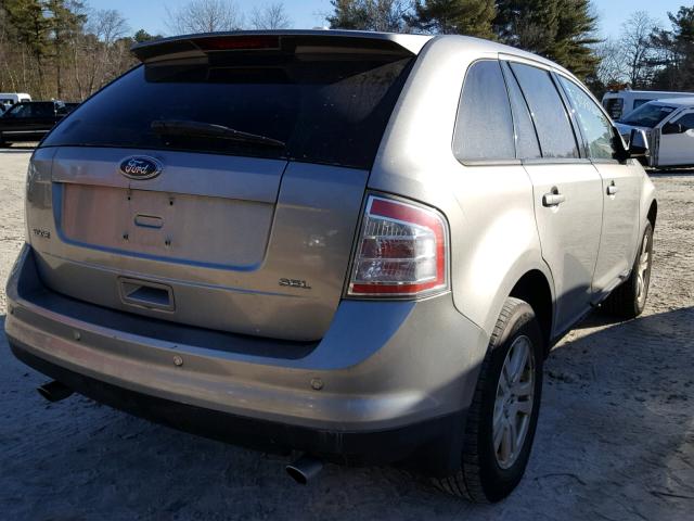 2FMDK38C58BA60406 - 2008 FORD EDGE SEL GRAY photo 4