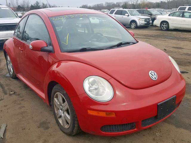 3VWRG31CX7M502239 - 2007 VOLKSWAGEN NEW BEETLE RED photo 1