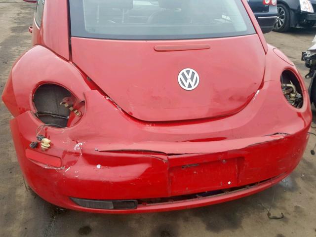 3VWRG31CX7M502239 - 2007 VOLKSWAGEN NEW BEETLE RED photo 9