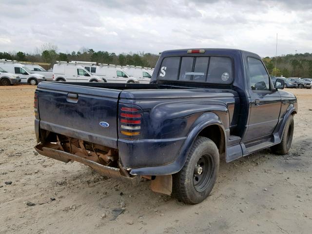 1FTCR10A5VPB07321 - 1997 FORD RANGER BLUE photo 4