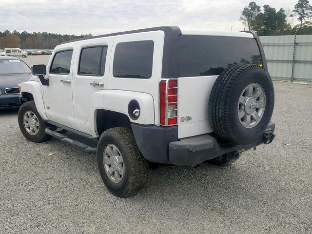 5GTDN136468323186 - 2006 HUMMER H3 WHITE photo 3