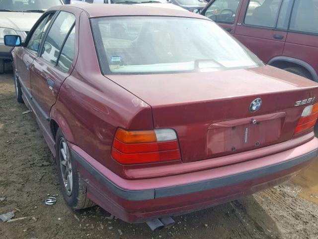 WBACD4322VAV54144 - 1997 BMW 328 I AUTO MAROON photo 3