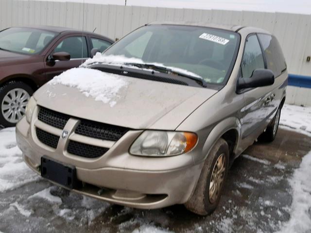 1D4GP45393B189876 - 2003 DODGE CARAVAN SP GOLD photo 2