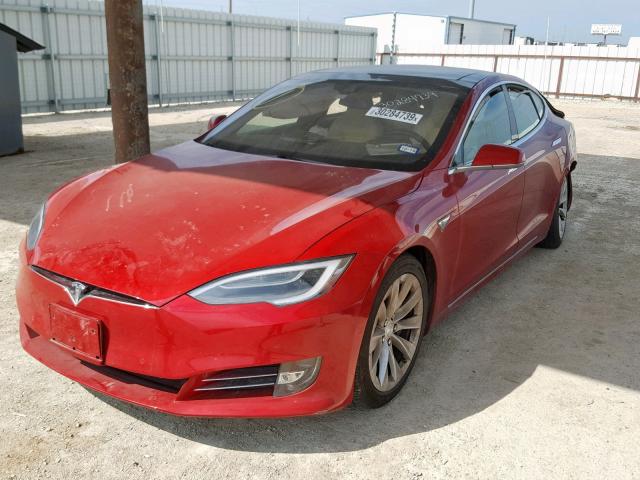 5YJSA1E20GF154466 - 2016 TESLA MODEL S წითელი ფოტო 2