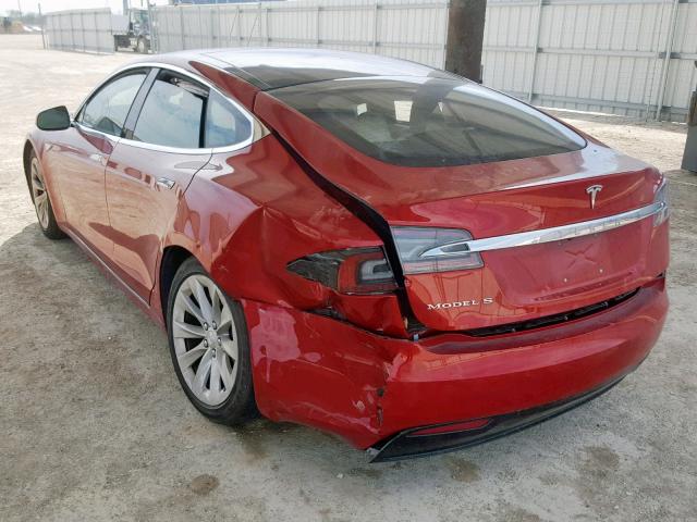 5YJSA1E20GF154466 - 2016 TESLA MODEL S წითელი ფოტო 3