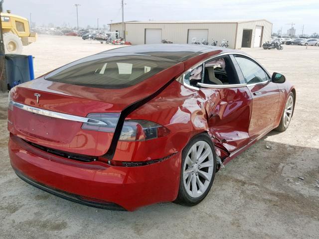 5YJSA1E20GF154466 - 2016 TESLA MODEL S წითელი ფოტო 4