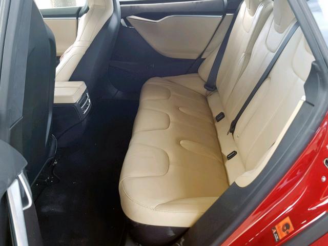 5YJSA1E20GF154466 - 2016 TESLA MODEL S წითელი ფოტო 6
