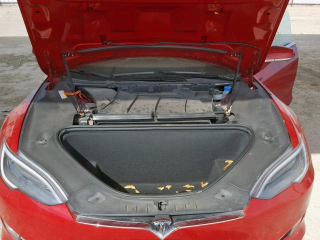 5YJSA1E20GF154466 - 2016 TESLA MODEL S წითელი ფოტო 7