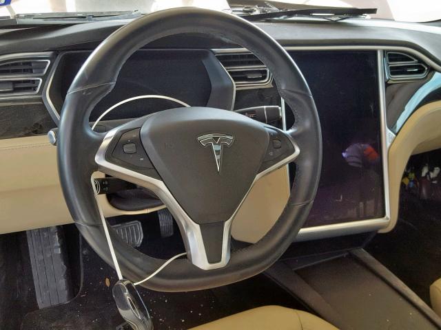 5YJSA1E20GF154466 - 2016 TESLA MODEL S წითელი ფოტო 9