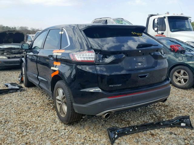 2FMPK3J94JBC32393 - 2018 FORD EDGE SEL BLACK photo 3