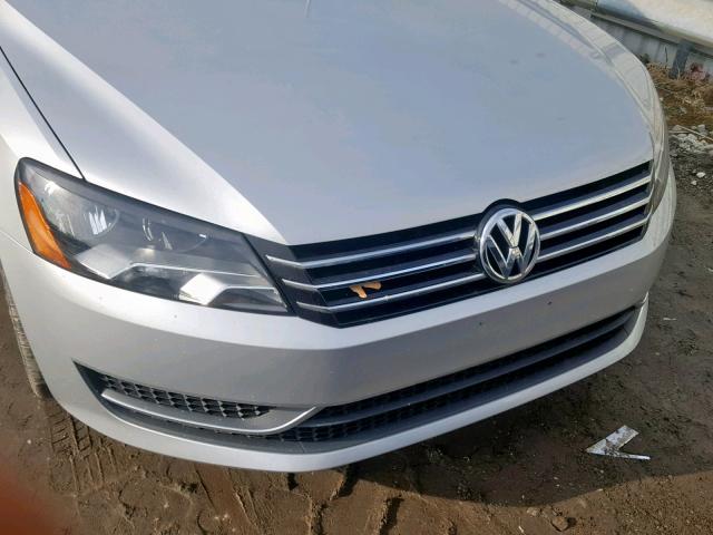 1VWBT7A31EC048806 - 2014 VOLKSWAGEN PASSAT SE SILVER photo 9