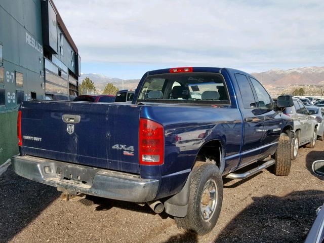 3D7KS28CX5G841233 - 2005 DODGE RAM 2500 S ლურჯი ფოტო 4