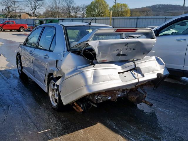 JA3AJ86E42U037839 - 2002 MITSUBISHI LANCER OZ SILVER photo 3