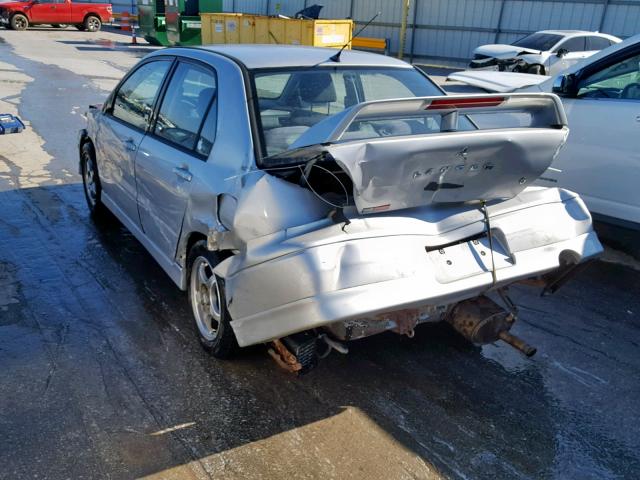 JA3AJ86E42U037839 - 2002 MITSUBISHI LANCER OZ SILVER photo 9