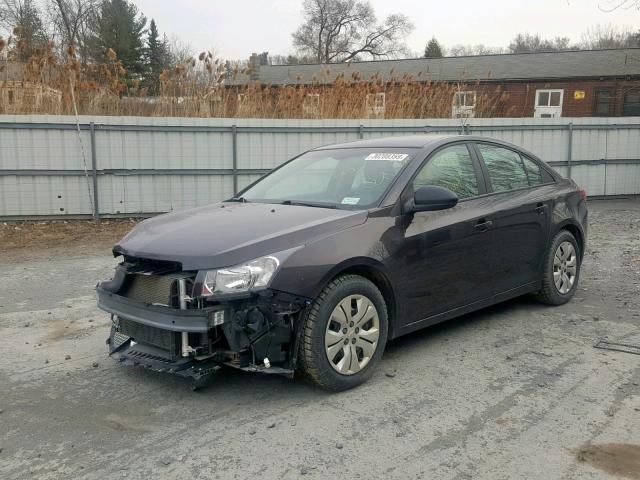 1G1PA5SH9E7196412 - 2014 CHEVROLET CRUZE LS BLUE photo 2