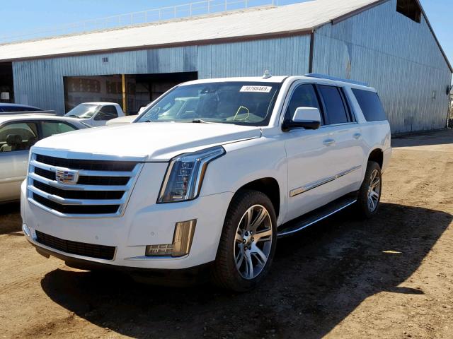 1GYS3HKJ3GR146283 - 2016 CADILLAC ESCALADE E WHITE photo 2