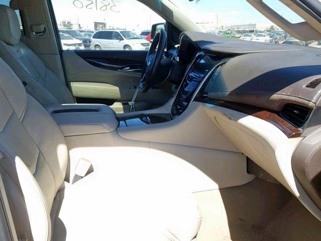 1GYS3HKJ3GR146283 - 2016 CADILLAC ESCALADE E WHITE photo 5