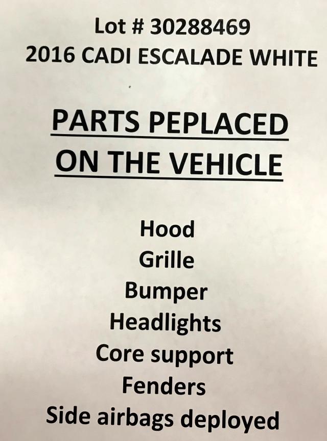 1GYS3HKJ3GR146283 - 2016 CADILLAC ESCALADE E WHITE photo 9