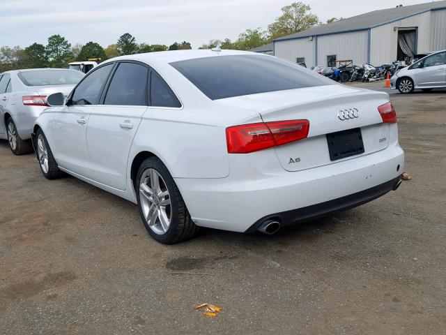 WAUCFAFC6CN072148 - 2012 AUDI A6 PREMIUM WHITE photo 3