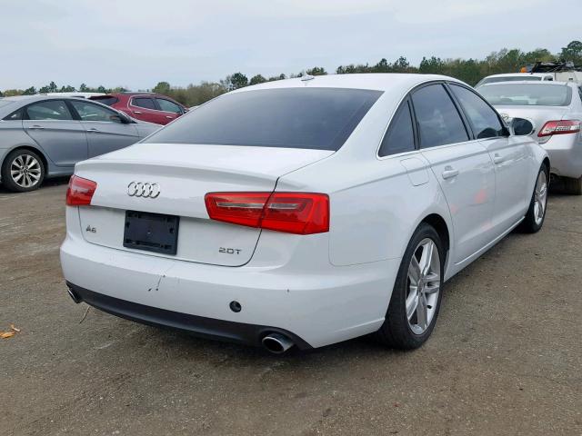 WAUCFAFC6CN072148 - 2012 AUDI A6 PREMIUM WHITE photo 4