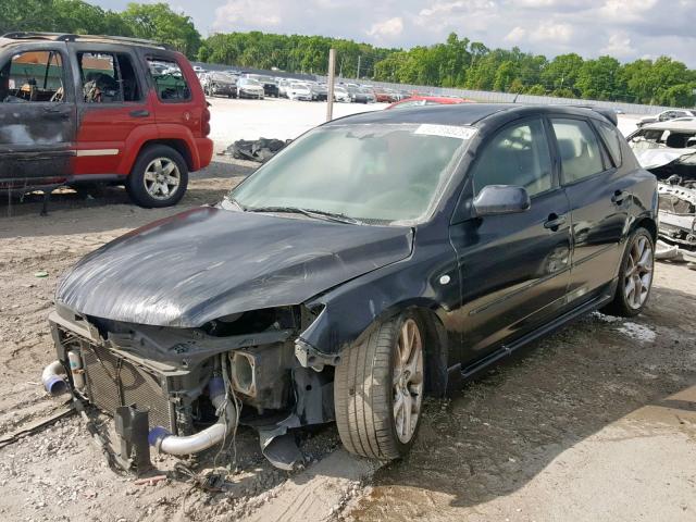 JM1BK34M281185031 - 2008 MAZDA SPEED 3 შავი ფოტო 2