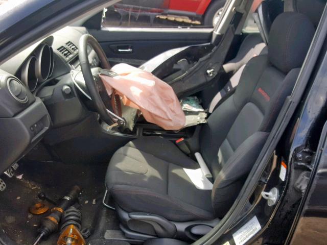JM1BK34M281185031 - 2008 MAZDA SPEED 3 შავი ფოტო 5