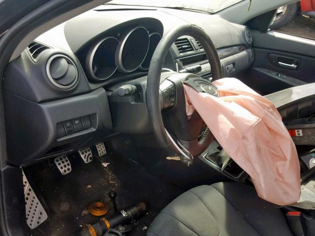 JM1BK34M281185031 - 2008 MAZDA SPEED 3 შავი ფოტო 8