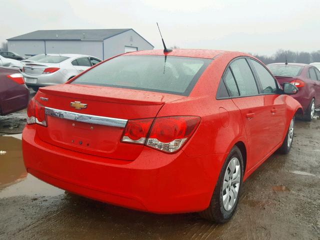 1G1PB5SH6E7457735 - 2014 CHEVROLET CRUZE LS RED photo 4