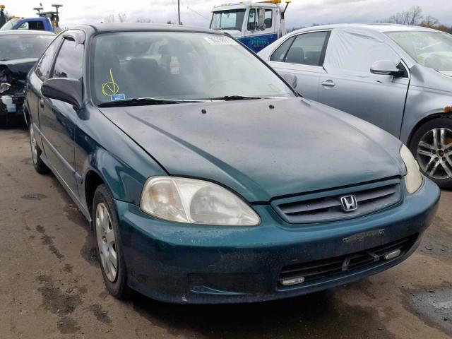 1HGEJ6121XL092106 - 1999 HONDA CIVIC DX GREEN photo 1