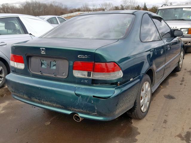 1HGEJ6121XL092106 - 1999 HONDA CIVIC DX GREEN photo 4