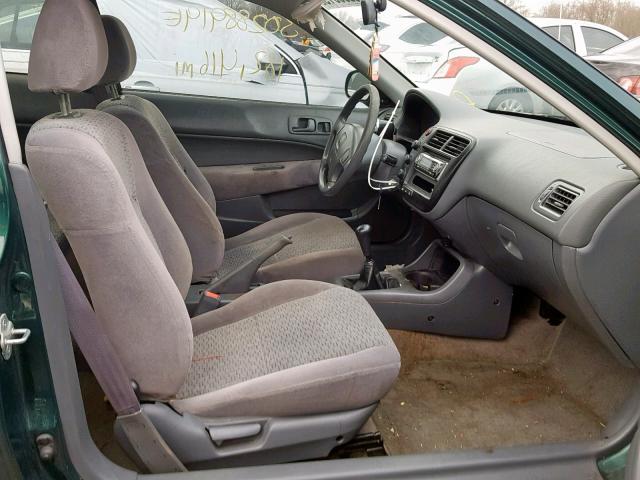 1HGEJ6121XL092106 - 1999 HONDA CIVIC DX GREEN photo 5