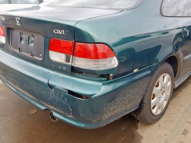 1HGEJ6121XL092106 - 1999 HONDA CIVIC DX GREEN photo 9