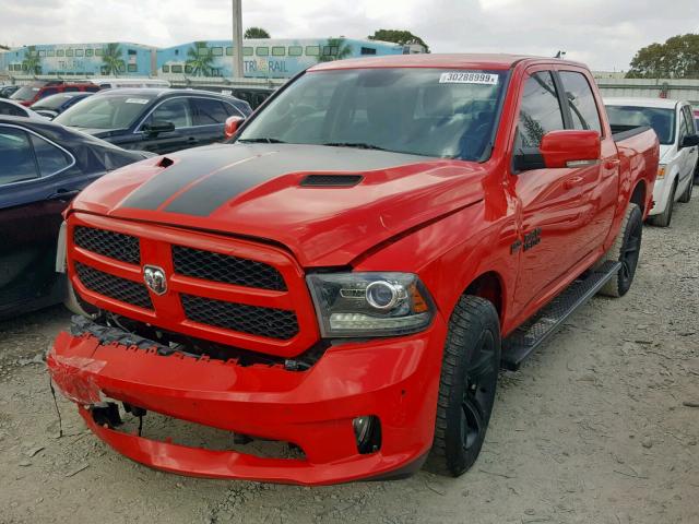 1C6RR7MT9GS215425 - 2016 RAM 1500 SPORT RED photo 2